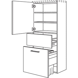 Nobilia Badezimmer-Midischrank Laundry-Carrier BMWK60-158 2960