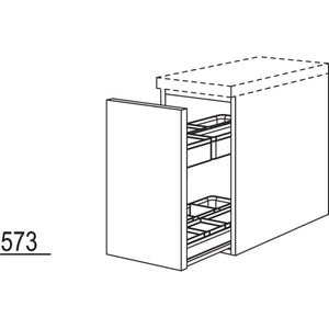 Nobilia Badezimmer-Unterschrank mit Apothekerauszug Junior BUAJT30-58 2830