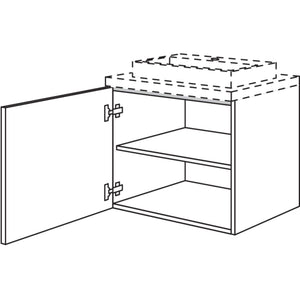 Nobilia Badezimmer-Waschtischschrank BW40-58 2892