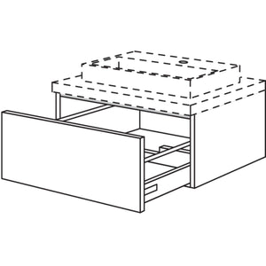 Nobilia Badezimmer-Waschtischschrank BWA40-29 2712