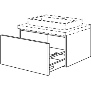 Nobilia Badezimmer-Waschtischschrank BWA100-36 2748