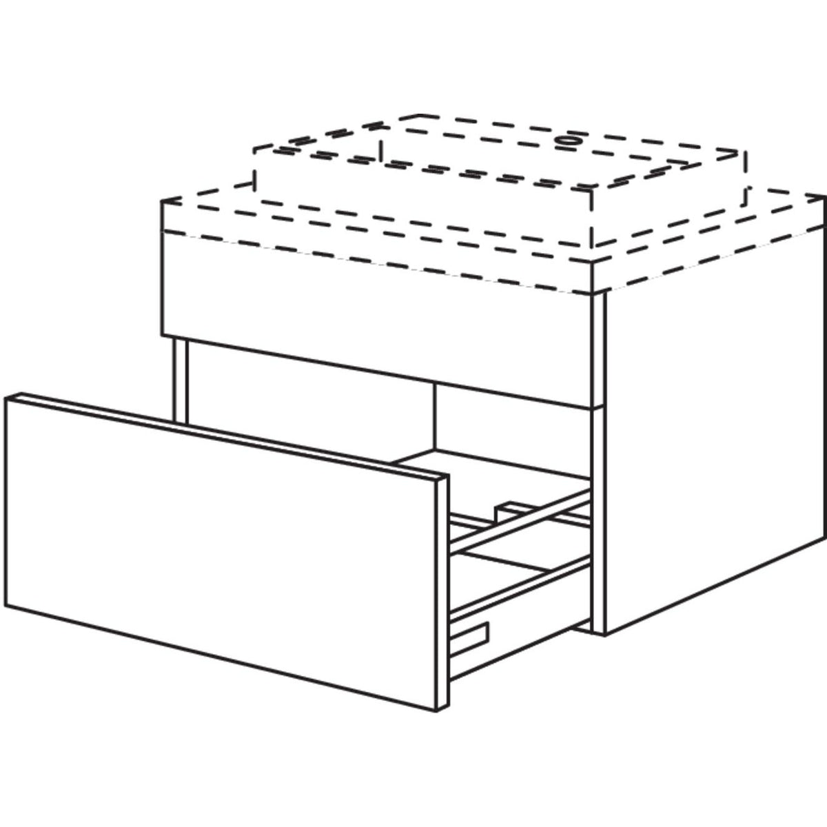 Nobilia Badezimmer-Waschtischschrank BWA40-43 2442