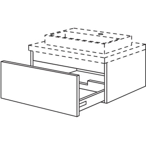 Nobilia Badezimmer-Waschtischschrank BWAS40-29 2312