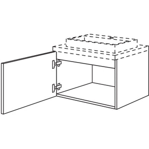 Nobilia Badezimmer-Waschtischschrank BWB40-43 2423