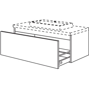 Nobilia Badezimmer-Waschtischschrank BWBA100-43 2498