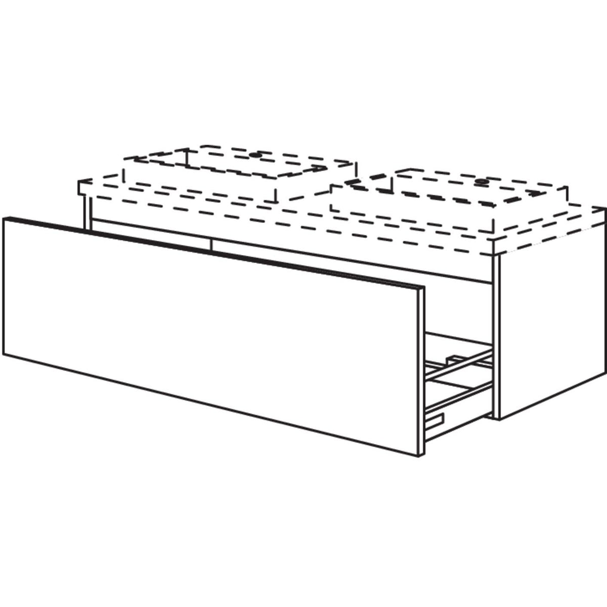 Nobilia Badezimmer-Waschtischschrank BWBA120-43 2499