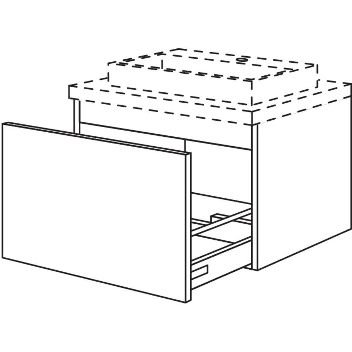 Nobilia Badezimmer-Waschtischschrank BWBA40-43 2492