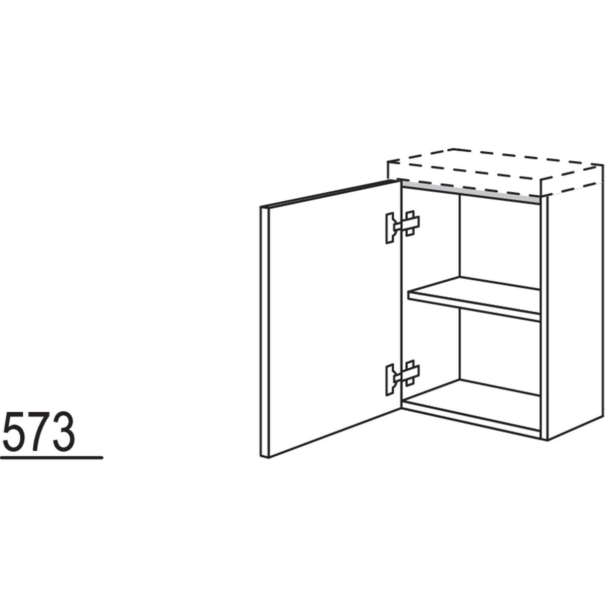 Nobilia Badezimmer-Waschtischschrank BWG40-58 2810