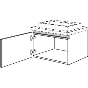 Nobilia Badezimmer-Waschtischschrank NBW40-43 67404