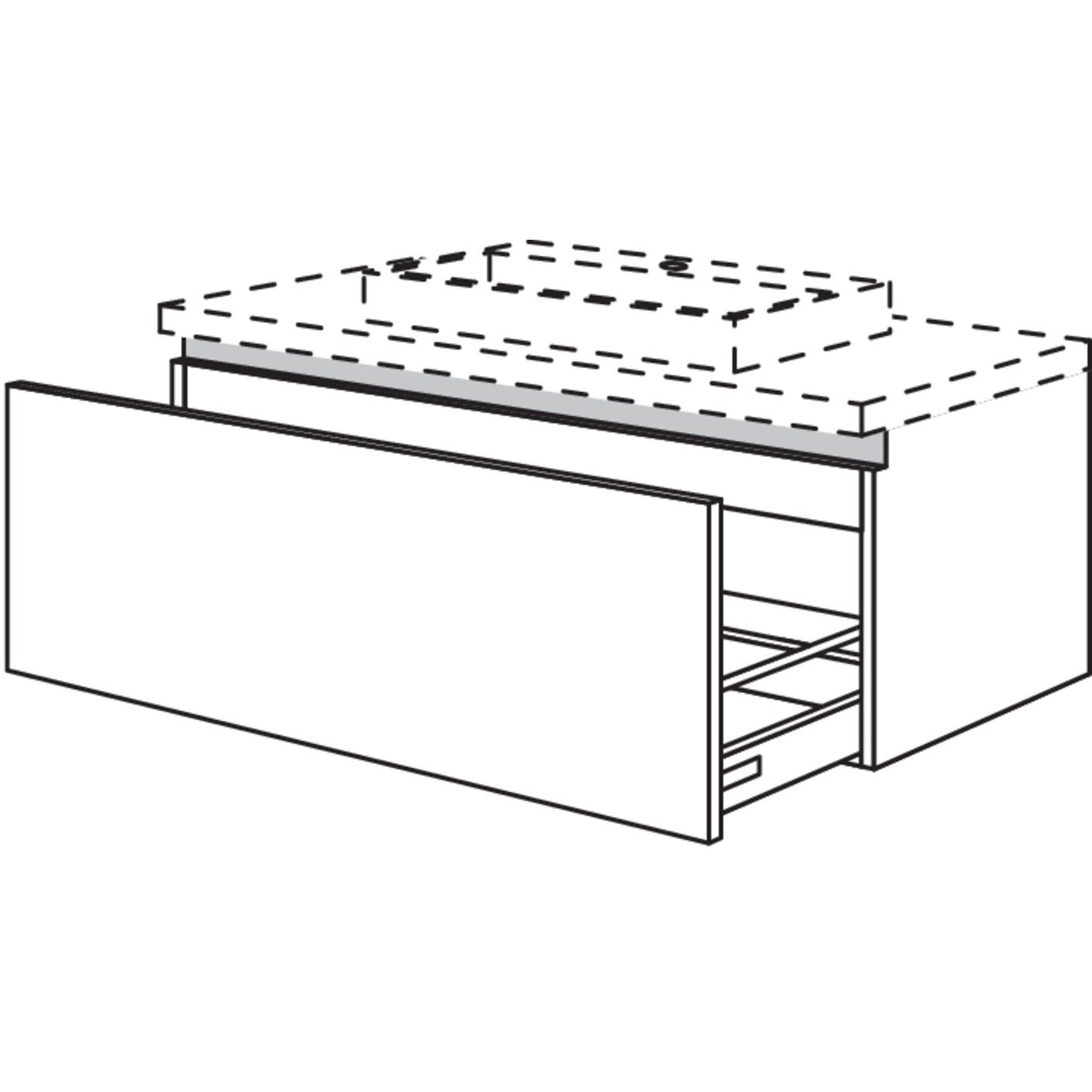 nobilia meuble-lavabo NBWBA100-43 100 cm