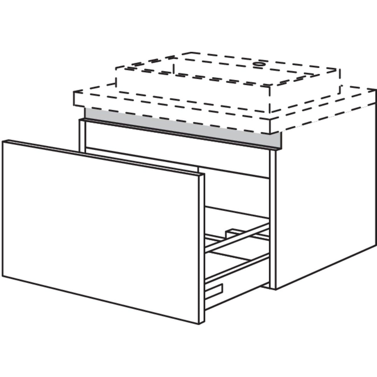 Nobilia Badezimmer-Waschtischschrank NBWBA30-43 67442