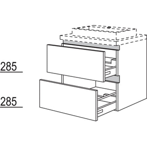 Nobilia Badezimmer-Waschtischschrank NBWSA60-63 67615