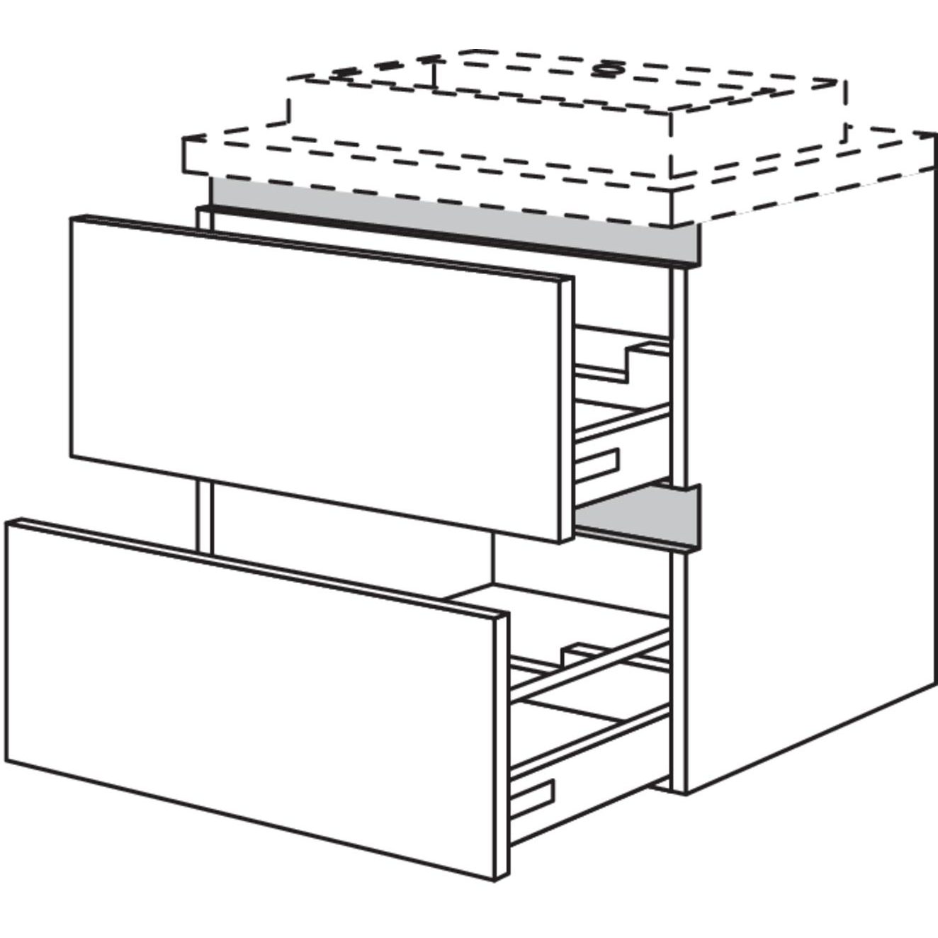 nobilia washbasin cabinet NBWSA40-63 40 cm
