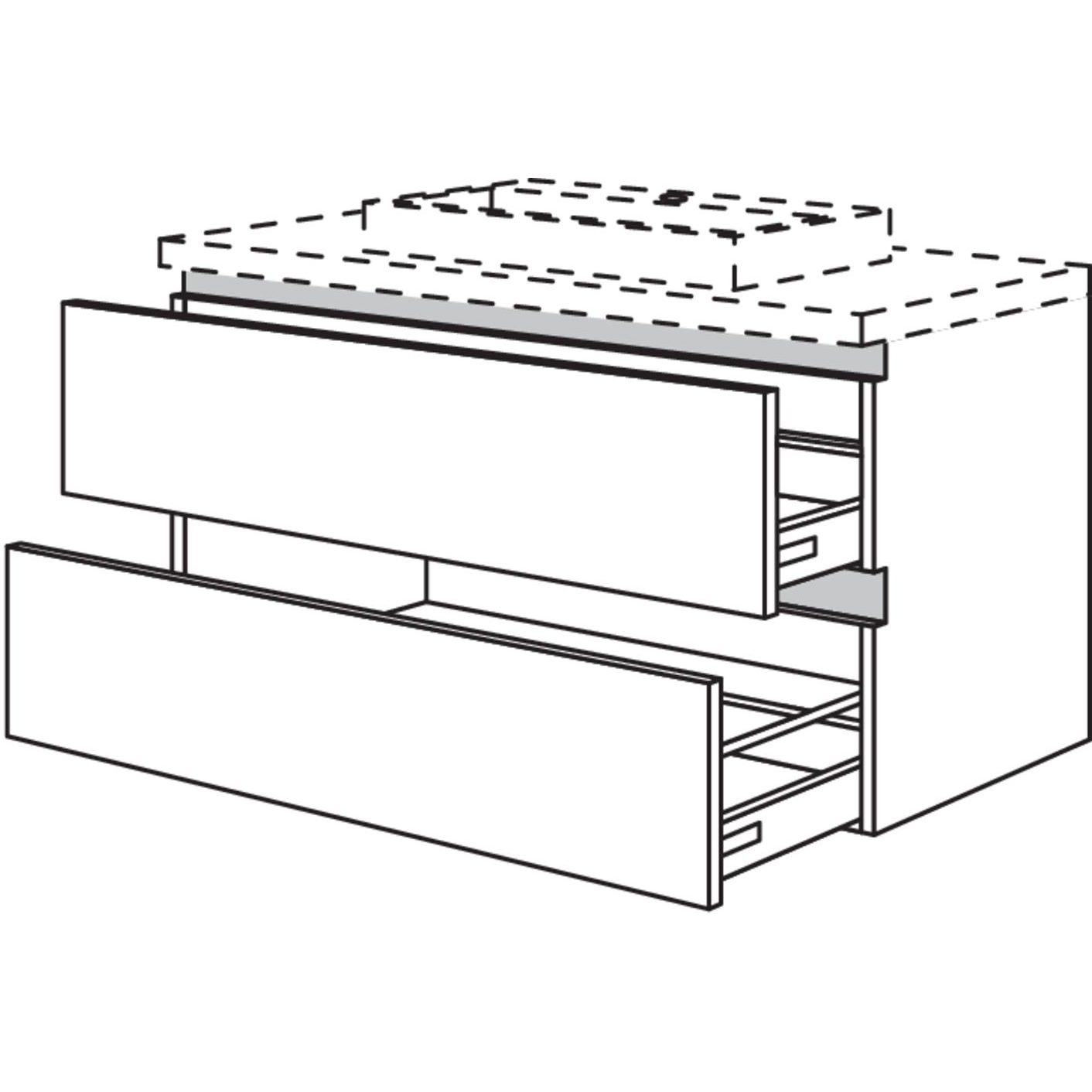 nobilia washbasin cabinet NBWSA90-63 90 cm
