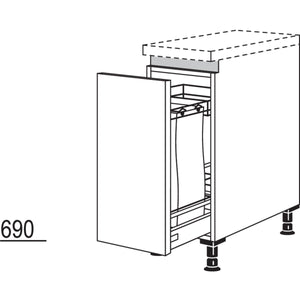 Nobilia Baguetteschrank NUABT30 51008