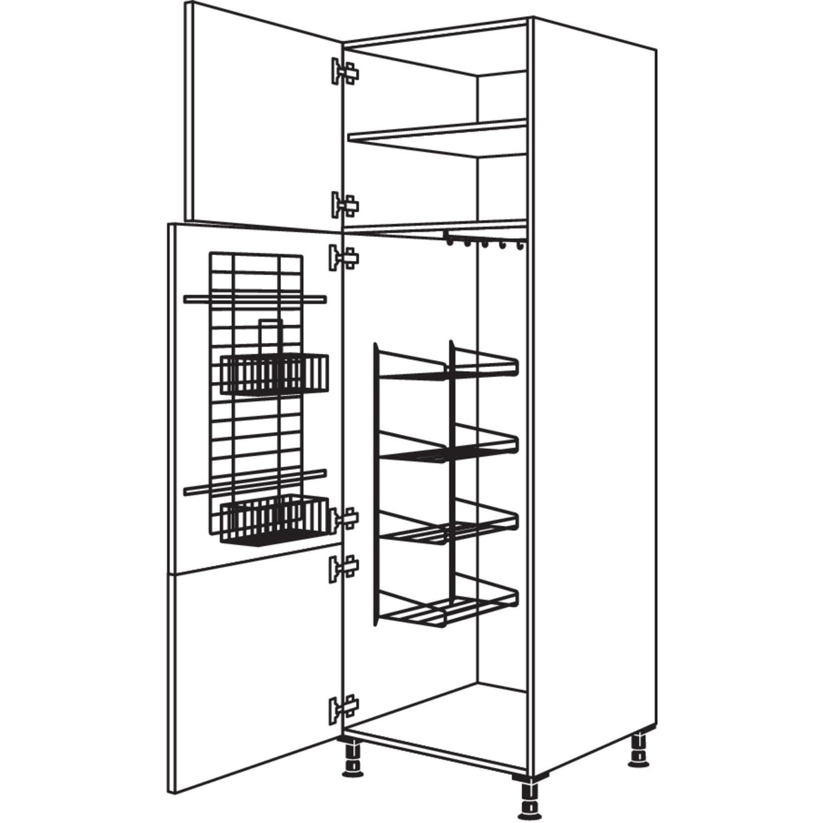 Nobilia Besen-- Geraeteschrank HB60-2 35030