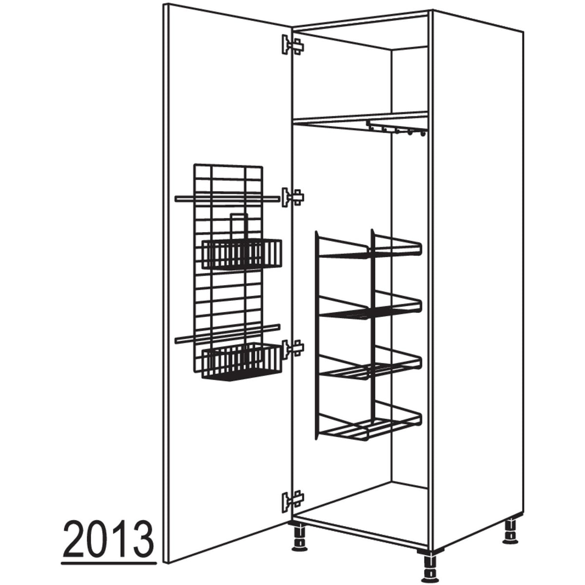 nobilia Besen-- Geraeteschrank HBF40-1 24063