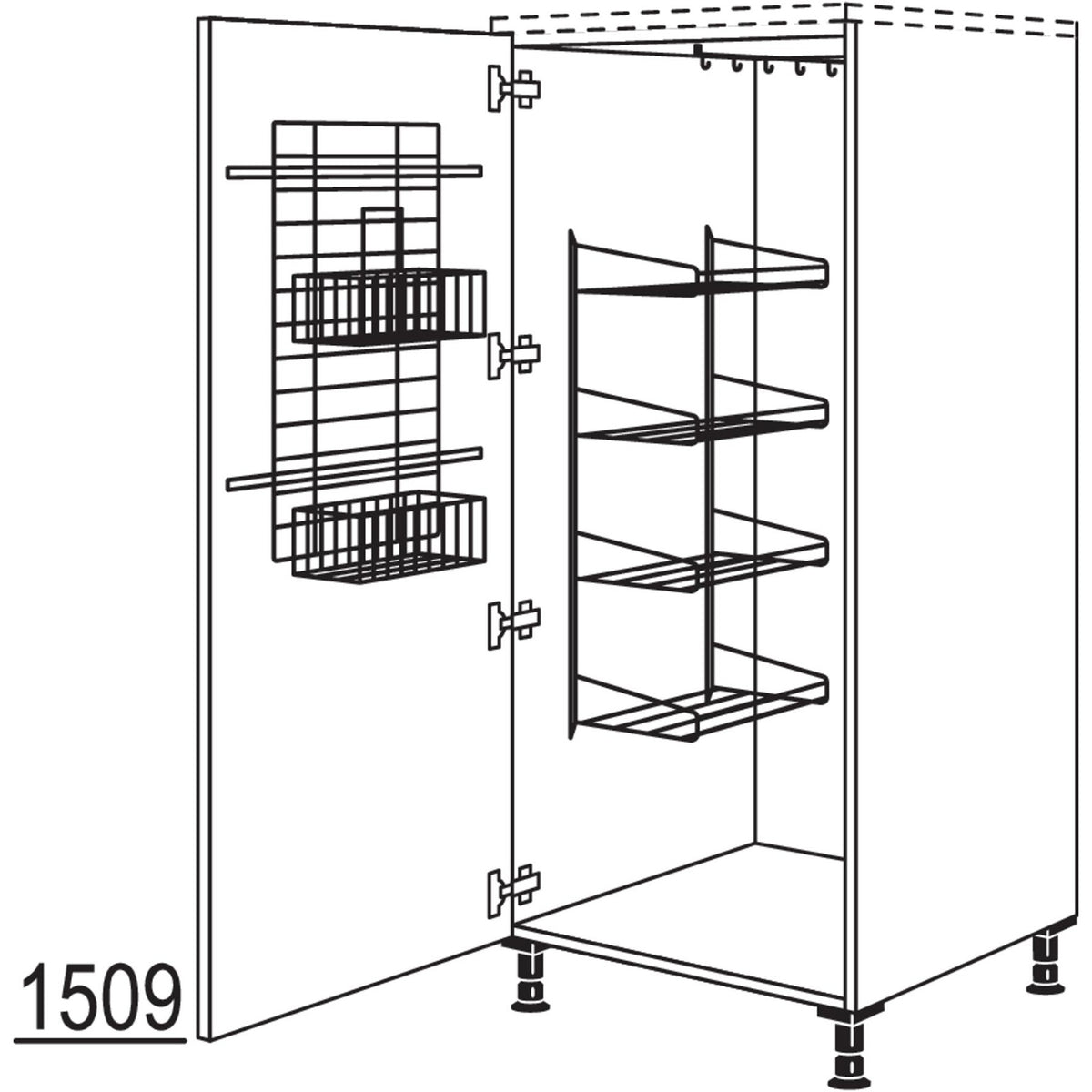 nobilia Besen-- Geraeteschrank HBF40 21500