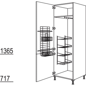 Nobilia Besen-- Geräteschrank HDB50-2 35032