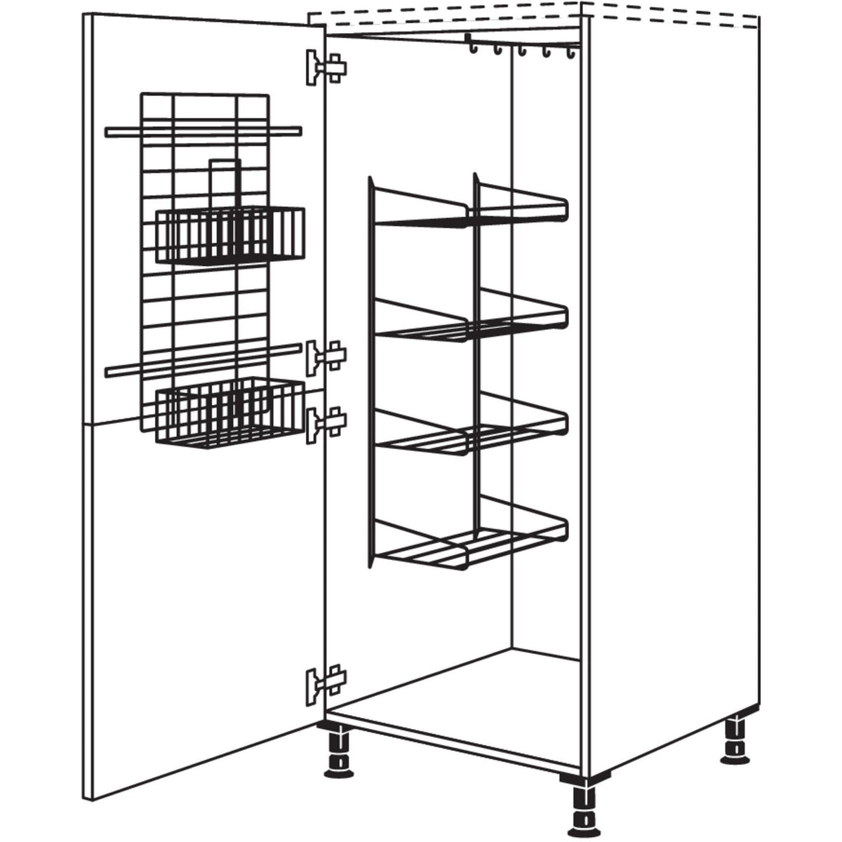 Nobilia Besen-- Geraeteschrank HDB40 28515