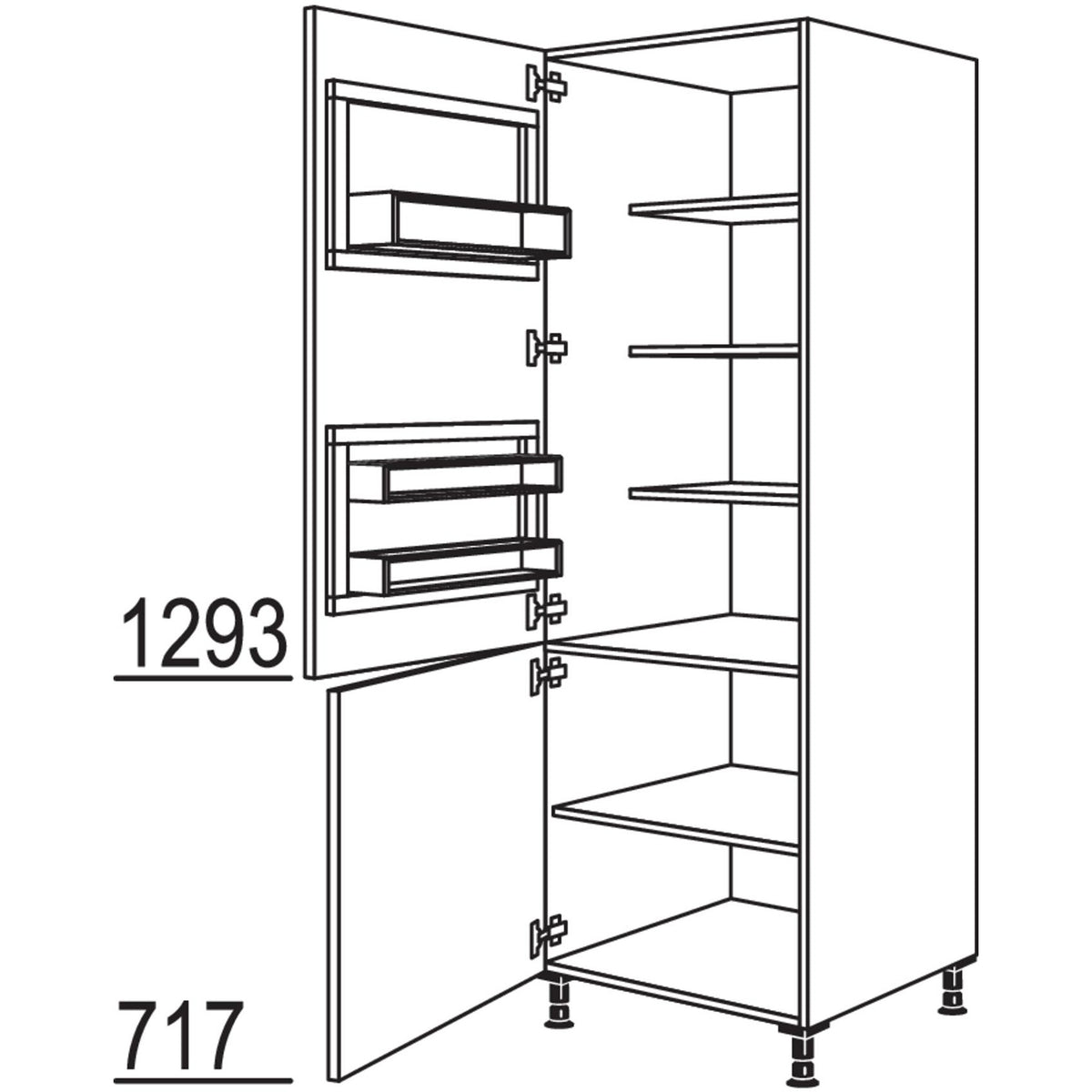nobilia Breakfastschrank BKFST60-1 24151