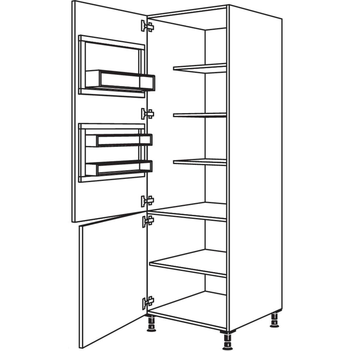 nobilia Breakfastschrank BKFST60-2 35181