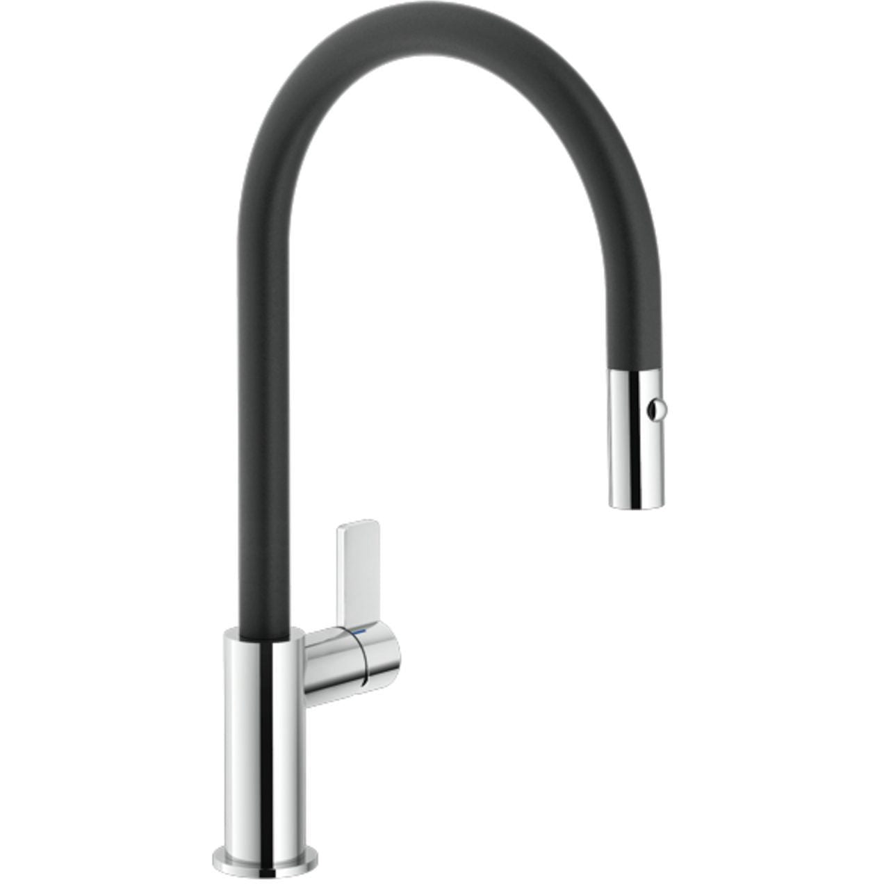 CARLO NOBILI: Grifo monomando de alta presión Slim con ducha, grifo mezclador 17787 22,4 cm