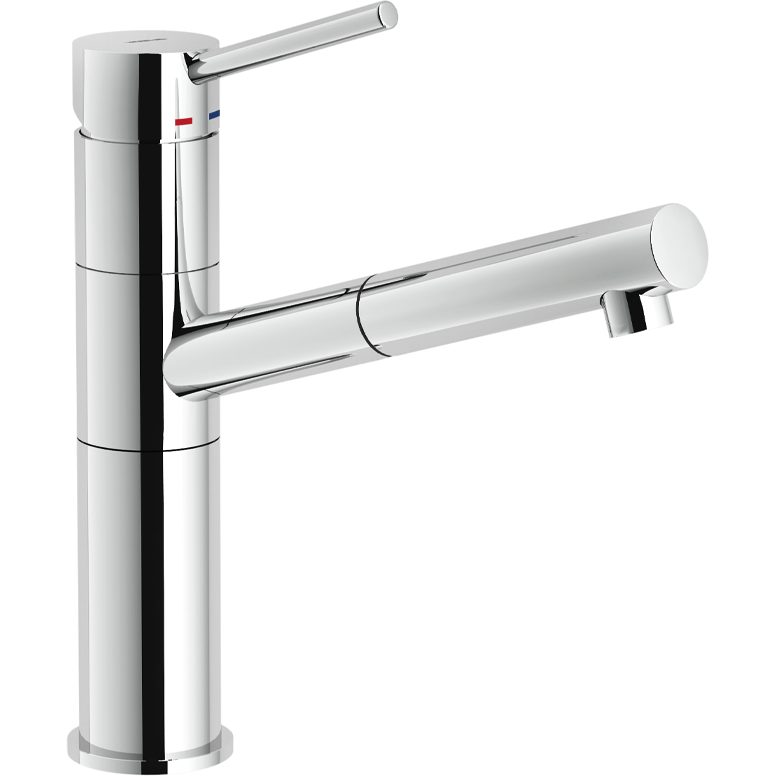 Nobilia CARLO NOBILI- Hochdruck- Einhebelmischbatterie Snow mit Brause- Mischbatterie 17660 17660