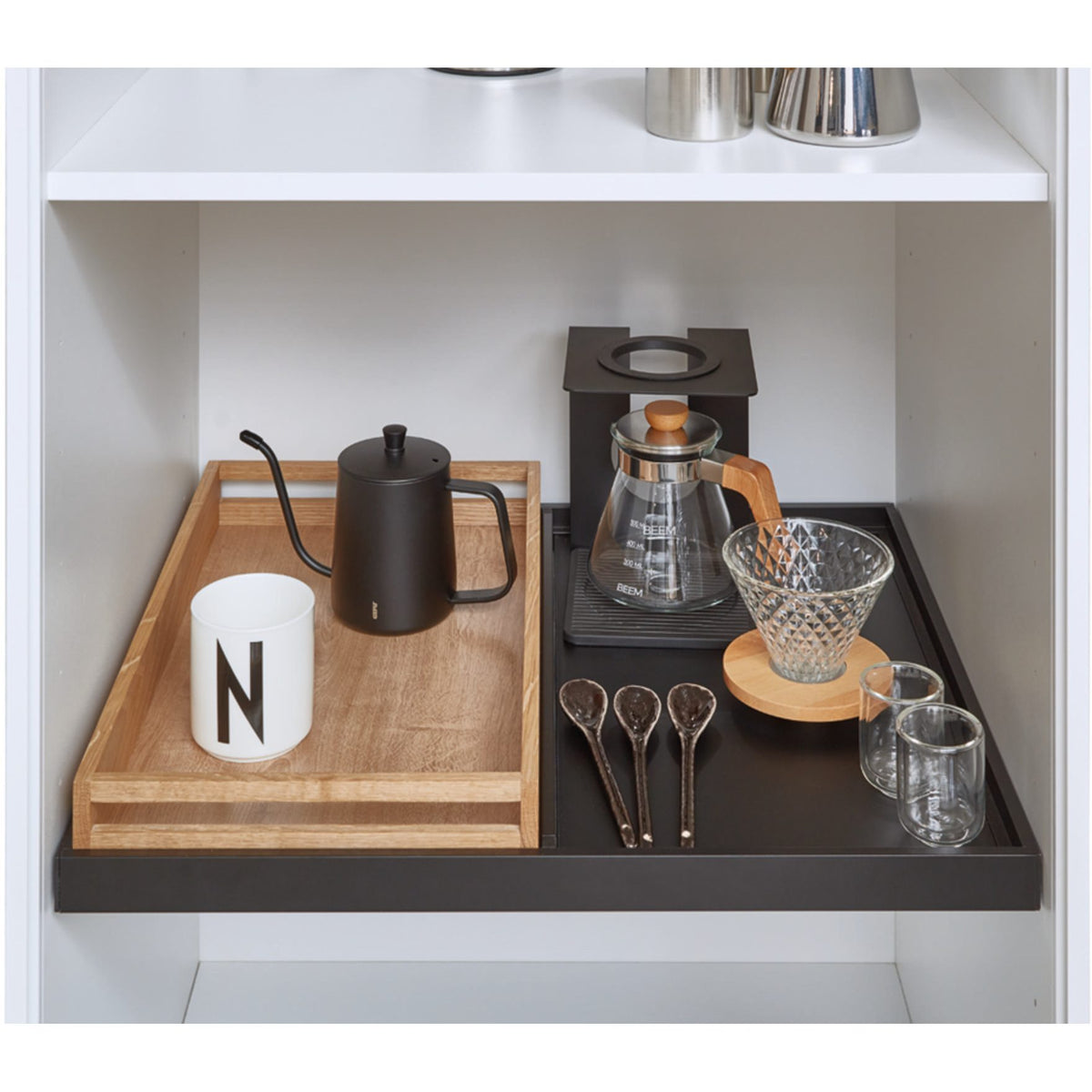 Nobilia Designboden Taro mit Tablett und Glasablage DBT-TGA60-46 15409