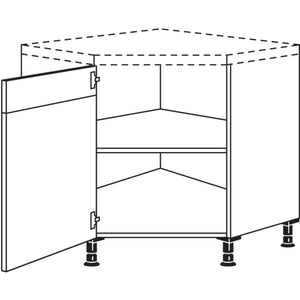 Nobilia Diagonal-Eckschrank UE90 080