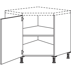 Nobilia Diagonal-Eckschrank UED90 31080