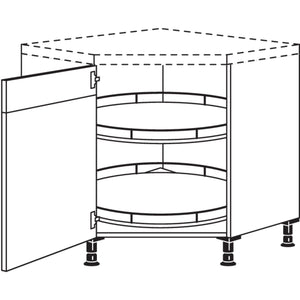 Nobilia Diagonal-Karussellschrank UET80 23081