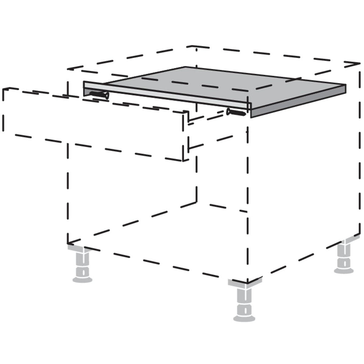 nobilia Distanzboden fuer Induktionskochfelder DBKI60 29236