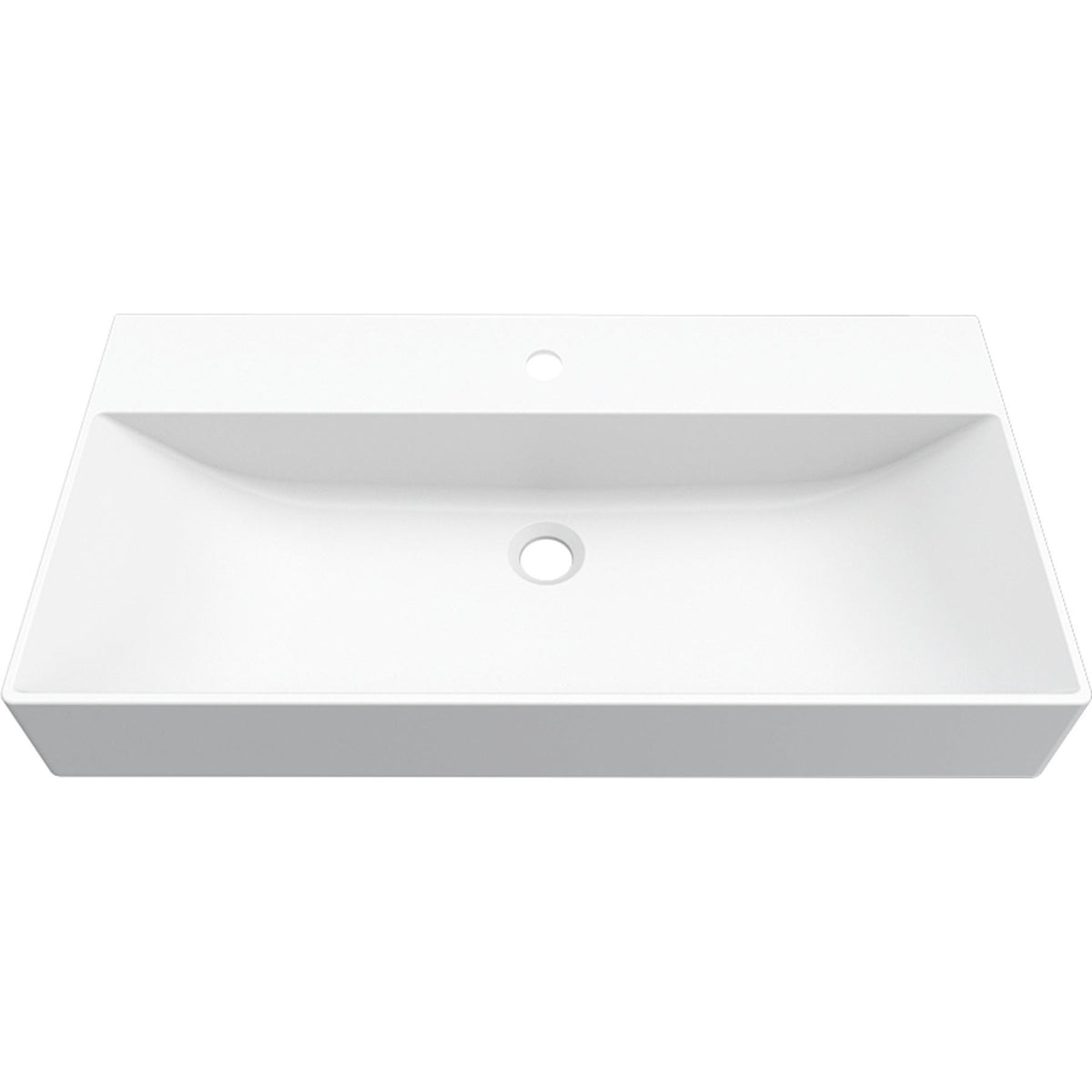 ELLECI- Moebelwaschtisch PURO 80- Duratek-- ohne Ueberlauf 87826 87826