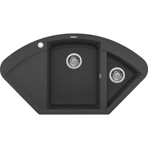 Nobilia ELLECI ELLECI- Einbauspuele Easy Corner- aus GRANITEK- Anthrazit 87695 87695