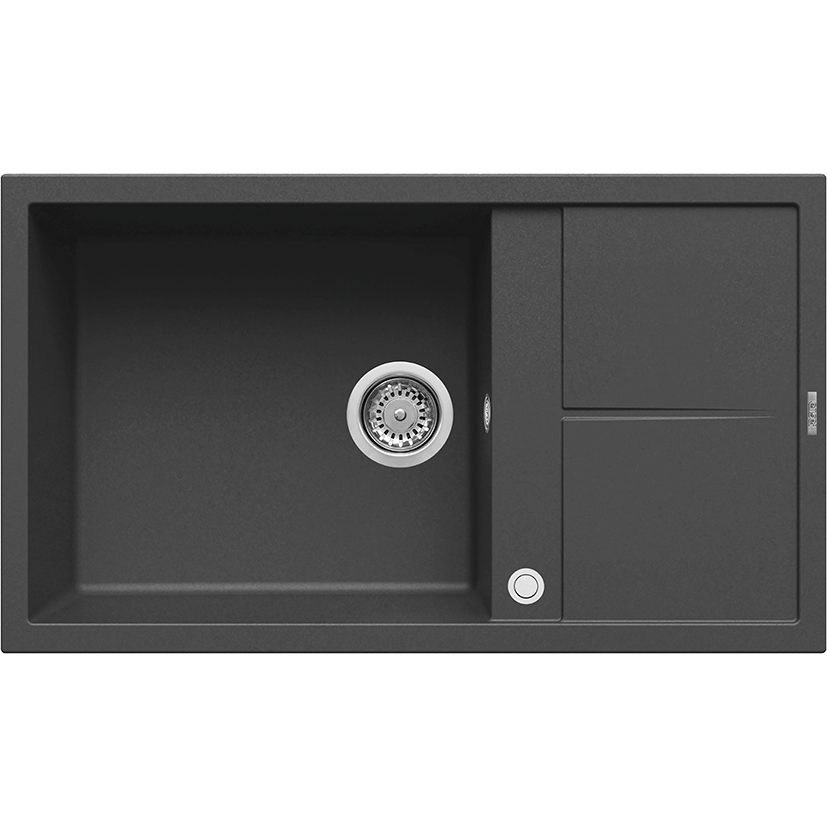 Nobilia ELLECI ELLECI- Einbauspuele Unico 410- aus GRANITEK--METALTEK-  Anthrazit 87680 87680