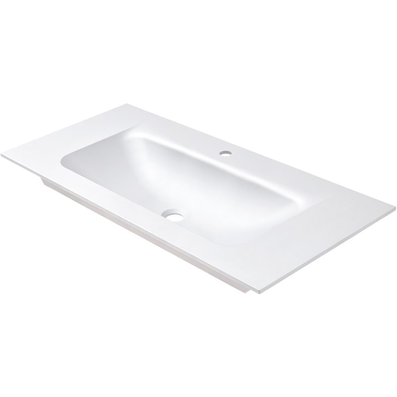 Nobilia ELLECI ELLECI- Moebelwaschtisch VIVO 100--amp-nbsp-Duratek-- ohne Ueberlauf  Weiss matt 87778 87778