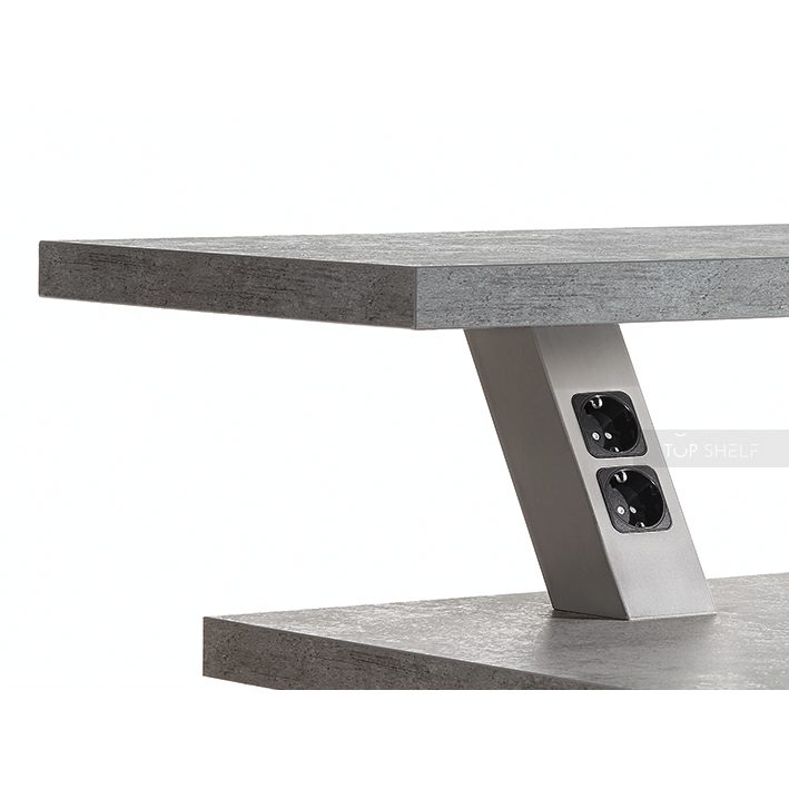 Nobilia Eckige Stützkonsole BSSC- schräg mit Zweifach-Steckdose STK-BSSC-F 47081
