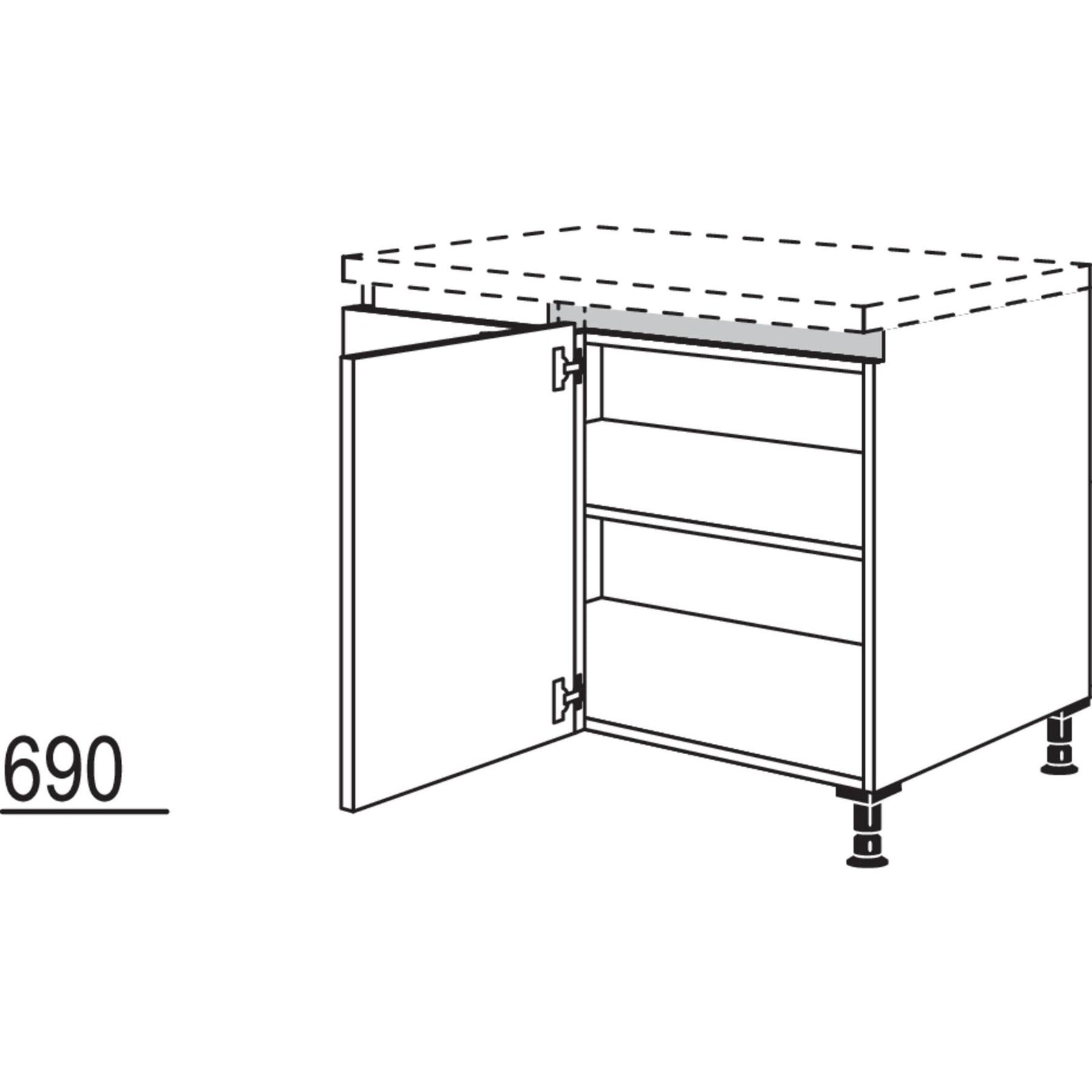 Nobilia Eckschrank NUE90-40 51098