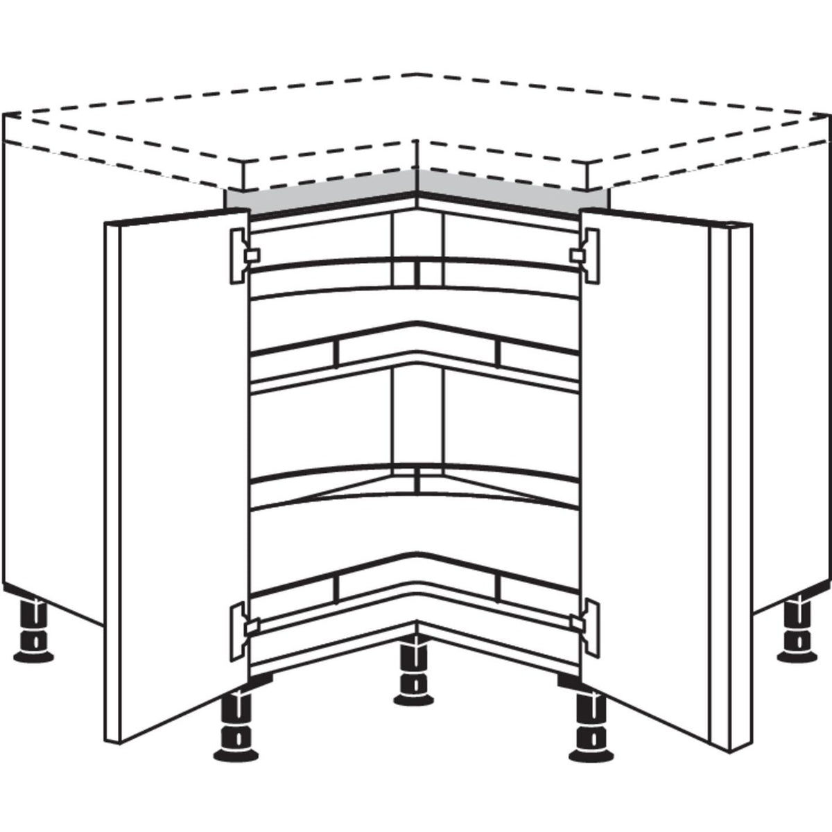 Nobilia Eckschrank NUETK92 51089