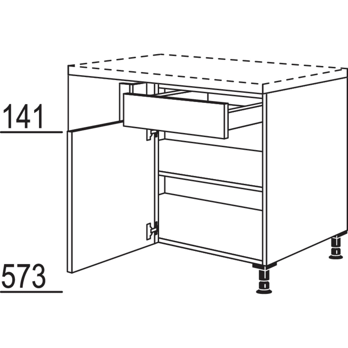 nobilia Eckschrank UE90-45 20087