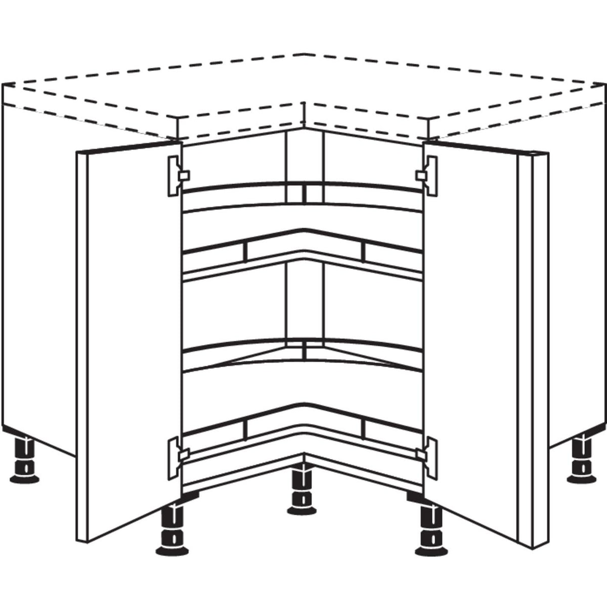 Nobilia Eckschrank UEDTK80 30289