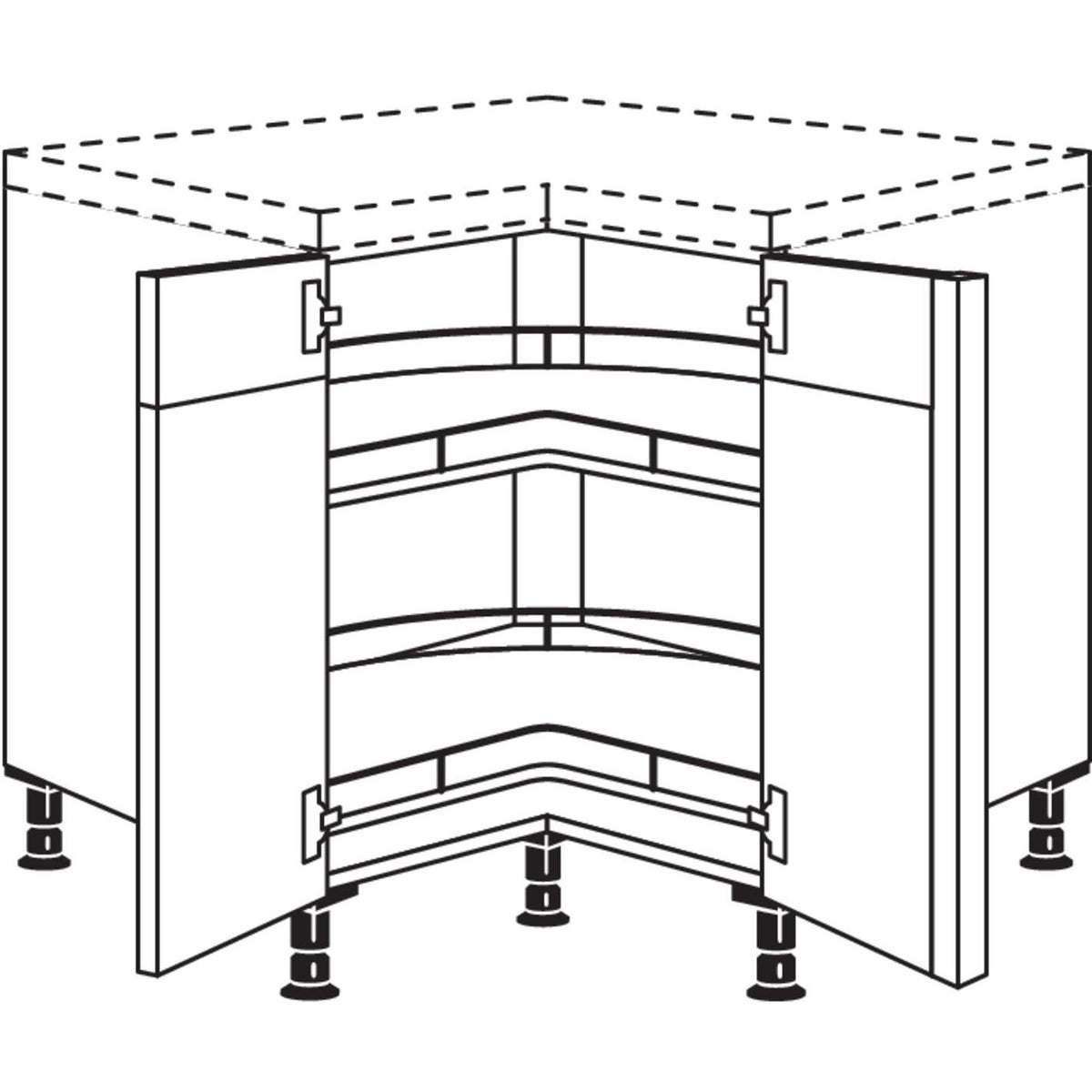 Nobilia Eckschrank UETK90 22289