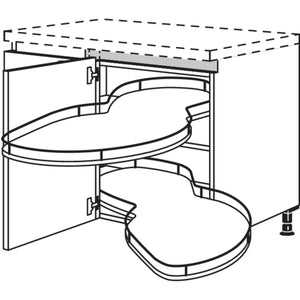 Nobilia Eckschrank mit Schwenkauszug NUESA90-45 53190