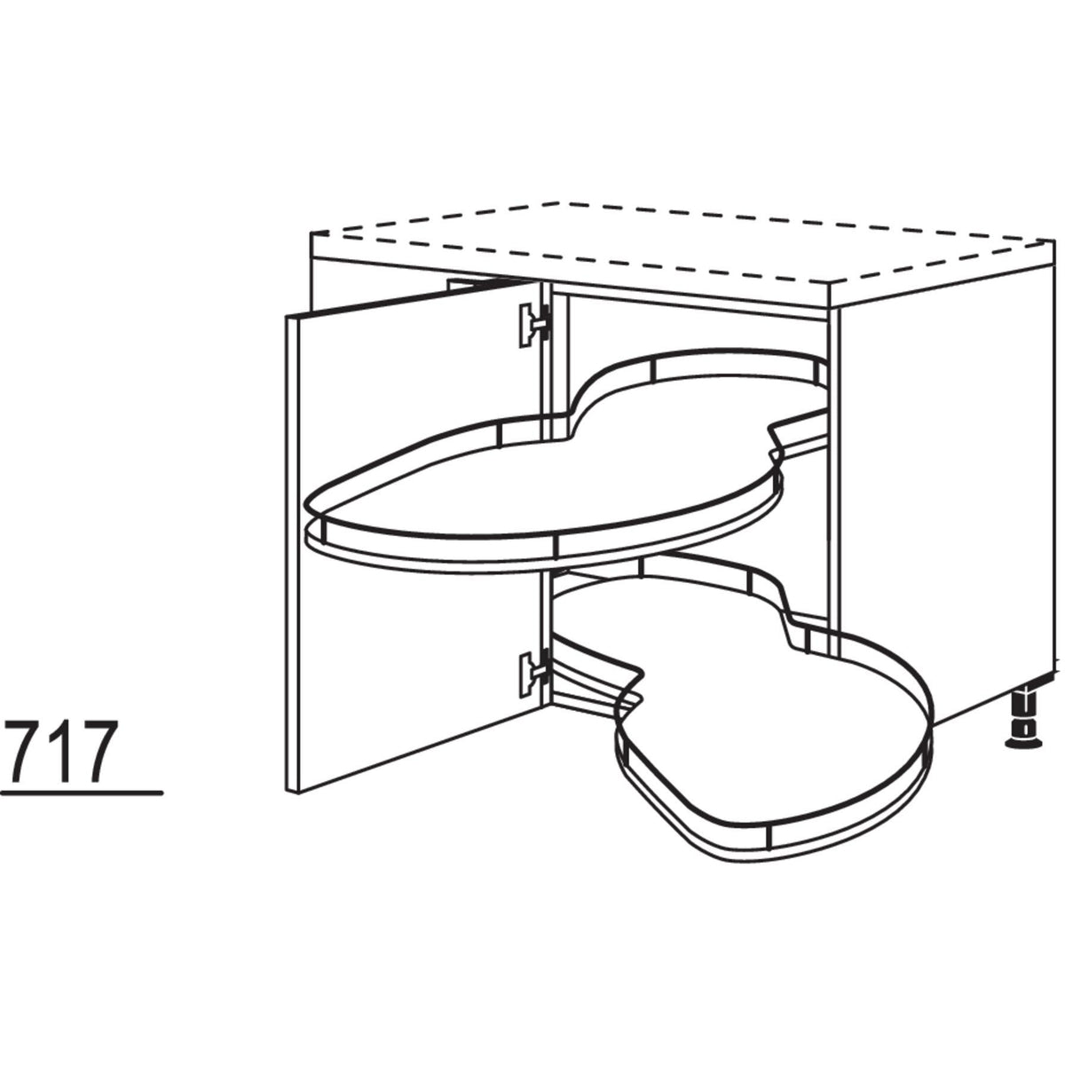 Nobilia Eckschrank mit Schwenkauszug UEDSA100-60 23192