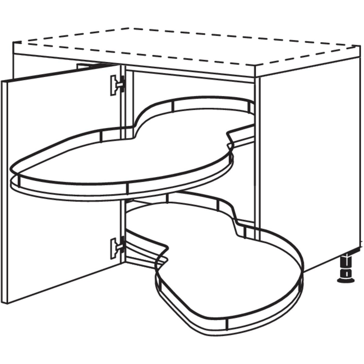Nobilia Eckschrank mit Schwenkauszug UEDSA100-60 23192