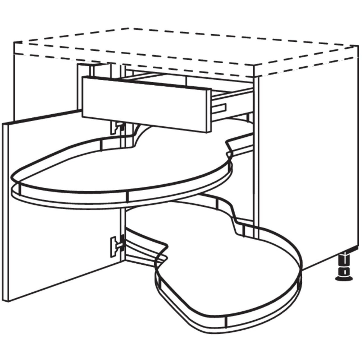 Nobilia Eckschrank mit Schwenkauszug UESA100-60 25192