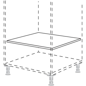 Nobilia Einlegeboden fuer Highboards - Hochschraenke EB60 9018