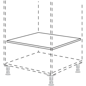 Nobilia Einlegeboden für Unterschränke EB60 9018