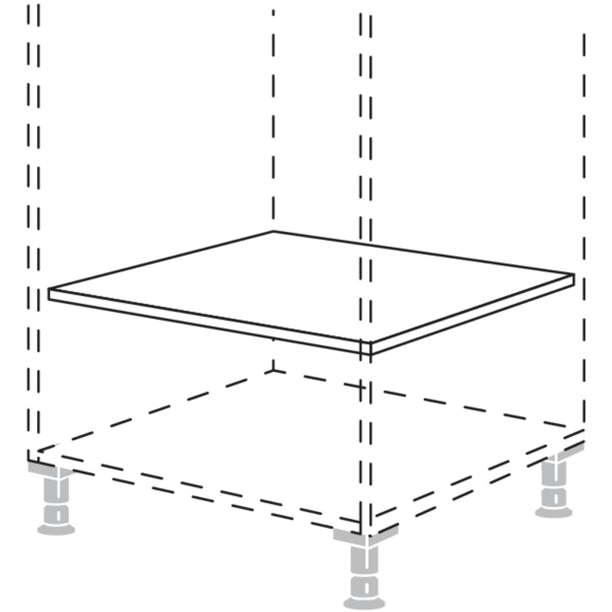Nobilia Einlegeboden für Unterschränke EB60 9015